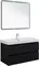 Мебель для ванной подвесная «Aquanet» Вега 100 чёрная, фото №1 Мебель для ванной подвесная «Aquanet» Вега 100 чёрная, фото №1