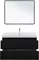 Мебель для ванной подвесная «Aquanet» Вега 100 чёрная, фотография №3 Мебель для ванной подвесная «Aquanet» Вега 100 чёрная, фотография №3