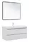 Мебель для ванной подвесная «Aquanet» Вега 100 белая глянцевая, фото №1