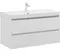 Мебель для ванной подвесная «Aquanet» Вега 100 белая глянцевая, картинка №2