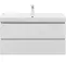Мебель для ванной подвесная «Aquanet» Вега 100 белая глянцевая, фотография №3