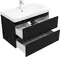 Мебель для ванной подвесная «Aquanet» Вега 2.0 80 чёрная, картинка №6 Мебель для ванной подвесная «Aquanet» Вега 2.0 80 чёрная, картинка №6