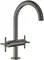 Смеситель для раковины «Grohe» Atrio 21019AL3 с донным клапаном матовый графит, фото №1