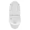 Подвесной унитаз безободковый «Creo Ceramique» CR1100NR белый с сиденьем дюропласт с микролифтом белое, фотография №3
