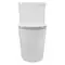 Унитаз моноблок безободковый «Creo Ceramique» One ON0101 белый с сиденьем дюропласт с микролифтом белое, изображение №4