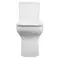 Унитаз моноблок безободковый «Creo Ceramique» One ON0102 белый с сиденьем дюропласт с микролифтом белое, изображение №4