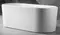 Ванна акриловая «Abber» AB9272-1.6 160/70 с каркасом с сифоном белая, фото №1