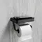Держатель для туалетной бумаги «Lemark» Glass Line 9722030 на стену чёрный матовый, картинка №2