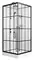 Душевая кабина «Niagara» Standart ST100/15QL/KL/BKT 100/100 низкий поддон прозрачная с рисунком клетка/белая без крыши левая, картинка №2