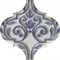Настенный декор «Kerama Marazzi» Арабески Майолика 2 Glossy 6,5x6,5 VT\A317\65000 бело-синий, фото №1