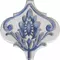 Настенный декор «Kerama Marazzi» Арабески Майолика 7 Glossy 6,5x6,5 VT\A322\65000 бело-синий, фото №1