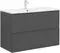 Тумба с раковиной «Aquanet» Арт 100 (Арт 100) подвесная ясень графит, фото №1