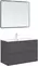 Тумба с раковиной «Aquanet» Арт 100 (Арт 100) подвесная ясень графит, картинка №6