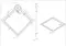 Душевой поддон «Loranto» CS-15056 100/100 низкий акриловый квадратный белый с сифоном, картинка №2