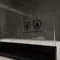 Шторка на ванну стеклянная «WasserKRAFT» Dill 61S02-80 Fixed 80/140 WasserSchutz прозрачная/чёрная универсальная, фотография №3