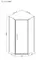 Душевой угол-ограждение «Loranto» Neo CS-22112 90/90 многоугольный серый/серебро без поддона универсальный, картинка №2