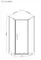 Душевой угол-ограждение «Loranto» Neo CS-22112 100/100 многоугольный серый/серебро без поддона универсальный, картинка №2
