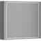 Зеркальный шкаф «Aqwella» Simplex 80 с подсветкой белый, фото №1