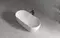 Ванна акриловая «Abber» AB9241MW 172/79 с каркасом с сифоном белая матовая, фотография №3