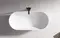 Ванна акриловая «Abber» AB9241MW 172/79 с каркасом с сифоном белая матовая, изображение №4