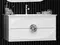 Тумба с раковиной «Opadiris» Ибица 90-2 (Ibiza 91) подвесная белая/хром, фото №1