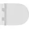 Комплект инсталляция с унитазом, крышкой и кнопкой смыва «Aqueduto» Ovo AQDS001T безободковый белый, изображение №4