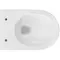 Подвесной унитаз безободковый «Aqueduto» Ovo OVO0110 белый глянец с сиденьем дюропласт с микролифтом белое, фотография №3