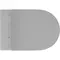Подвесной унитаз безободковый «Aqueduto» Ovo OVO0130 серый матовый с сиденьем дюропласт с микролифтом серое, изображение №4