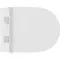 Подвесной унитаз безободковый «Aqueduto» Cone CONT0110 белый глянец с сиденьем дюропласт с микролифтом белое, изображение №4