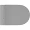 Подвесной унитаз безободковый «Aqueduto» Cone CON0130 серый матовый с сиденьем дюропласт с микролифтом белое, изображение №4