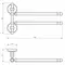 Полотенцедержатель двойной поворотный «Migliore» Mirella 17375 на стену медь, картинка №2