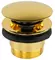 Донный клапан для раковины «Migliore» Ricambi 31775-DO универсальный с механизмом Клик-Клак золото, фото №1
