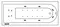 Гидромассажная ванна акриловая «Excellent» Aurum 150/70 Lux с каркасом с сифоном белая/хром, картинка №2
