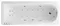 Гидромассажная ванна акриловая «Excellent» Aurum Slim 170/70 Lux с каркасом с сифоном белая/хром, фото №1