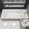 Гидромассажная ванна акриловая «Whitecross» Vibe 170/70 Ultra Nano с каркасом с сифоном белая/золото, изображение №4