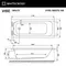 Гидромассажная ванна акриловая «Whitecross» Vibe 180/75 Line Nano с каркасом с сифоном белая/хром, фотография №7