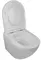 Подвесной унитаз безободковый «Loranto» Ester 87265 белый с сиденьем дюропласт с микролифтом белое, фотография №11