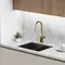 Смеситель для кухонной мойки «Sancos» Grand SC4002BG с выдвижным изливом брашированное золото, картинка №2