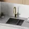 Смеситель для кухонной мойки «Sancos» Grand SC4002BG с выдвижным изливом брашированное золото, фотография №7