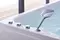 Гидромассажная ванна акриловая «SSWW» A1905 180/120 с каркасом с сифоном белая глянцевая, изображение №4