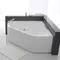 Гидромассажная ванна акриловая «SSWW» A2202 DGSP 150/150 с каркасом с сифоном белая глянцевая, изображение №4
