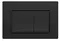 Кнопка смыва «Акватек» Small 010D (с верхней кнопкой смыва) пластик чёрная матовая, фото №1