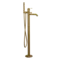 Напольный смеситель для ванны с душем «Remer» Atelier AL08BG брашированное золото, фото №1