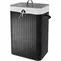 Корзина для белья «WasserKRAFT» Nuthe WB-910-L чёрная, фото №1