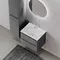 Мебель для ванной подвесная «Sancos» Folk 60 Grey soft, фотография №3 Мебель для ванной подвесная «Sancos» Folk 60 Grey soft, фотография №3