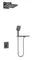Душевая система «Vincea» Inspire VSFW-3I21MT4RGM с термостатом вороненая сталь, фото №1