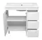 Тумба с раковиной «Misty» Оптима 90 (Quadro 90) белая правая, фотография №3
