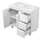 Тумба с раковиной «Misty» Оптима 90 (Quadro 90) белая правая, изображение №4