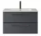 Тумба с раковиной «Cezares» Eco-cer-n 80 (CZR-8095-80) подвесная Grafito/ручка чёрная матовая, фото №1