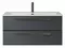 Тумба с раковиной «Cezares» Eco-cer-n 100 (CZR-8095-100) подвесная Grafito/ручка чёрная матовая, фото №1